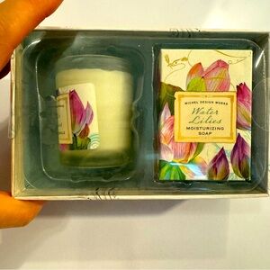 Water Lilly candle and soap set hostess gift!